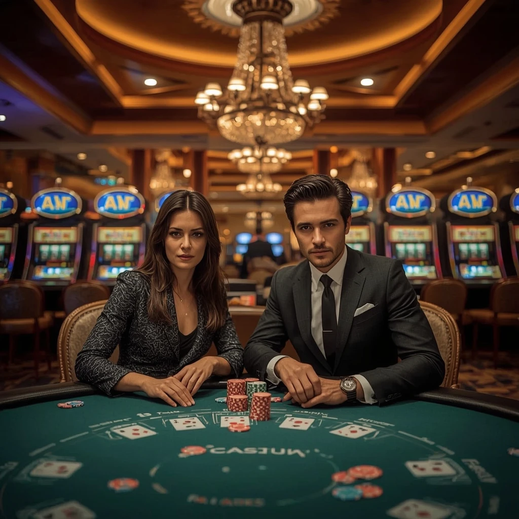 Deux joueurs de poker dans un Winzter Casino